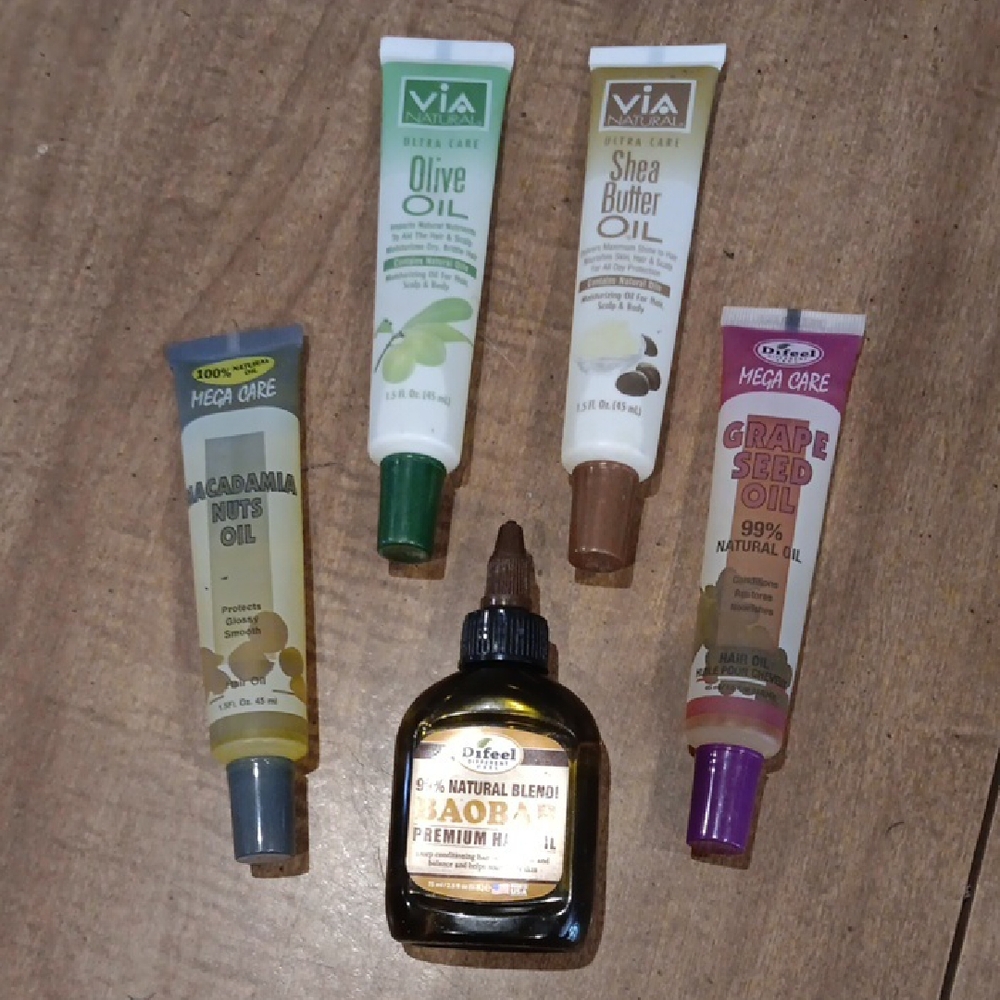 Set of Natural Oil Hair Treatments
